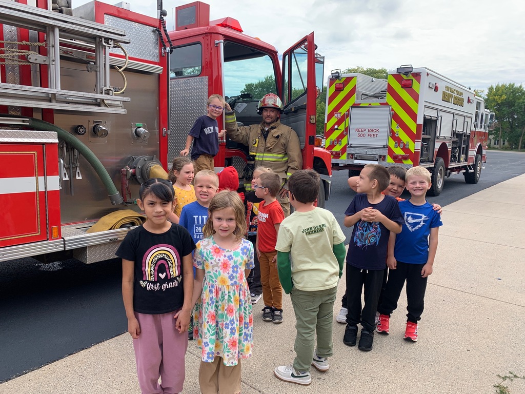 Twin Valley Fire Department visited Kindergarteners