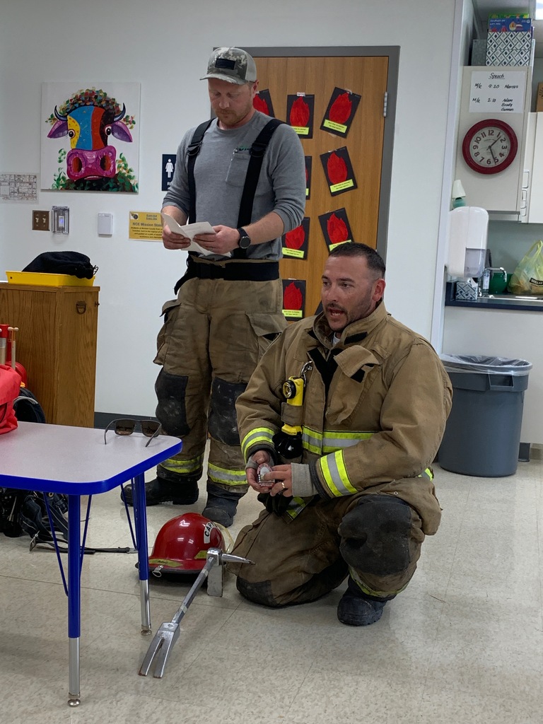 Twin Valley Fire Department visited Kindergarteners