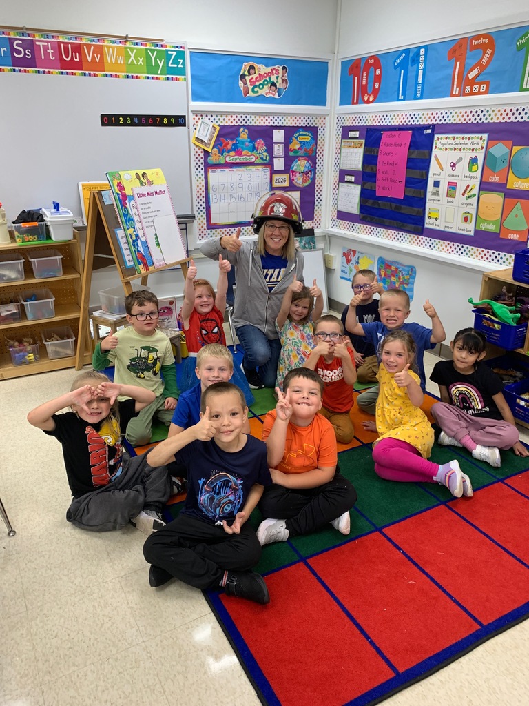 Twin Valley Fire Department visited Kindergarteners