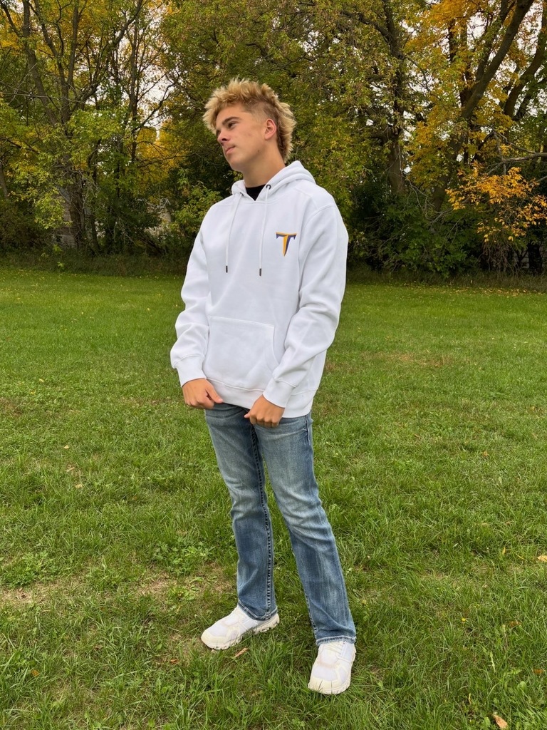New Titans Store Clothing White Hoodie with logo 