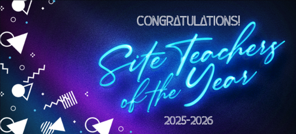 site teacher of the year banner