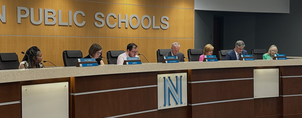 Board members during board meeting