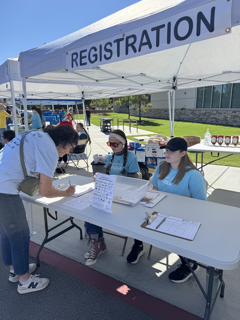 Various images of Norman North FCCLA members volunteering at the annual Cleveland County CROP Walk