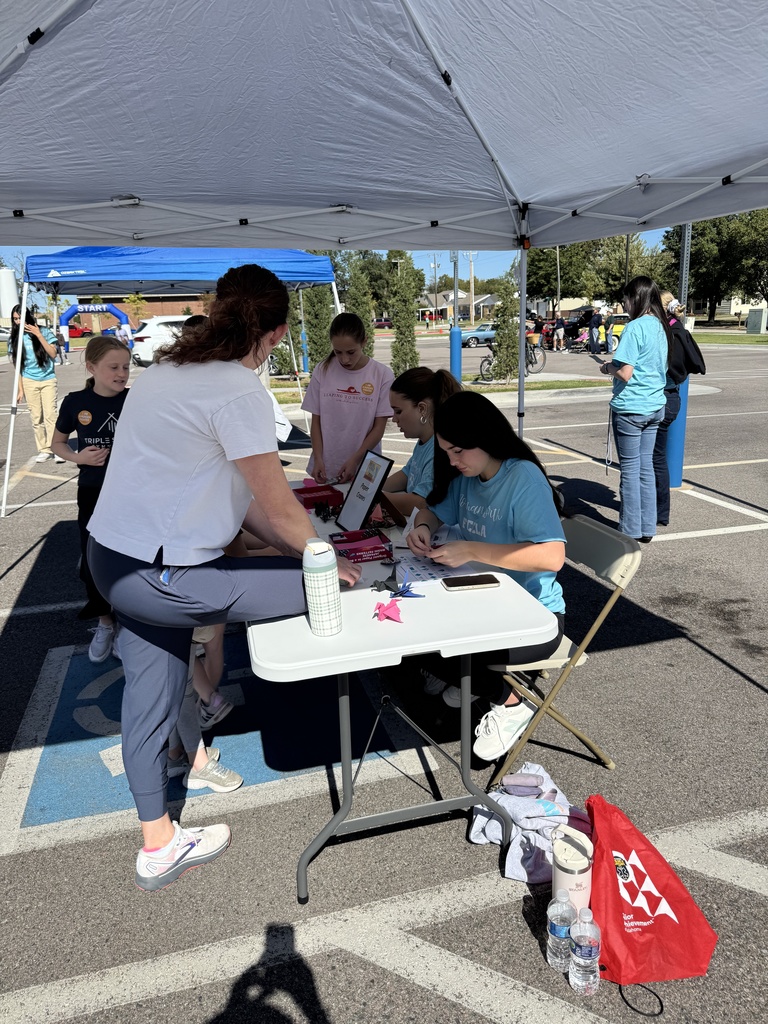 Various images of Norman North FCCLA members volunteering at the annual Cleveland County CROP Walk