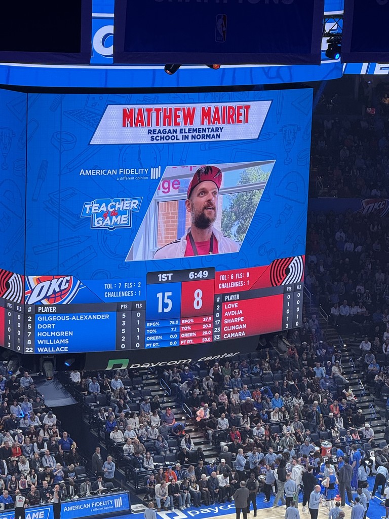 Matt Mariet OKC Thunder teacher of the game! 