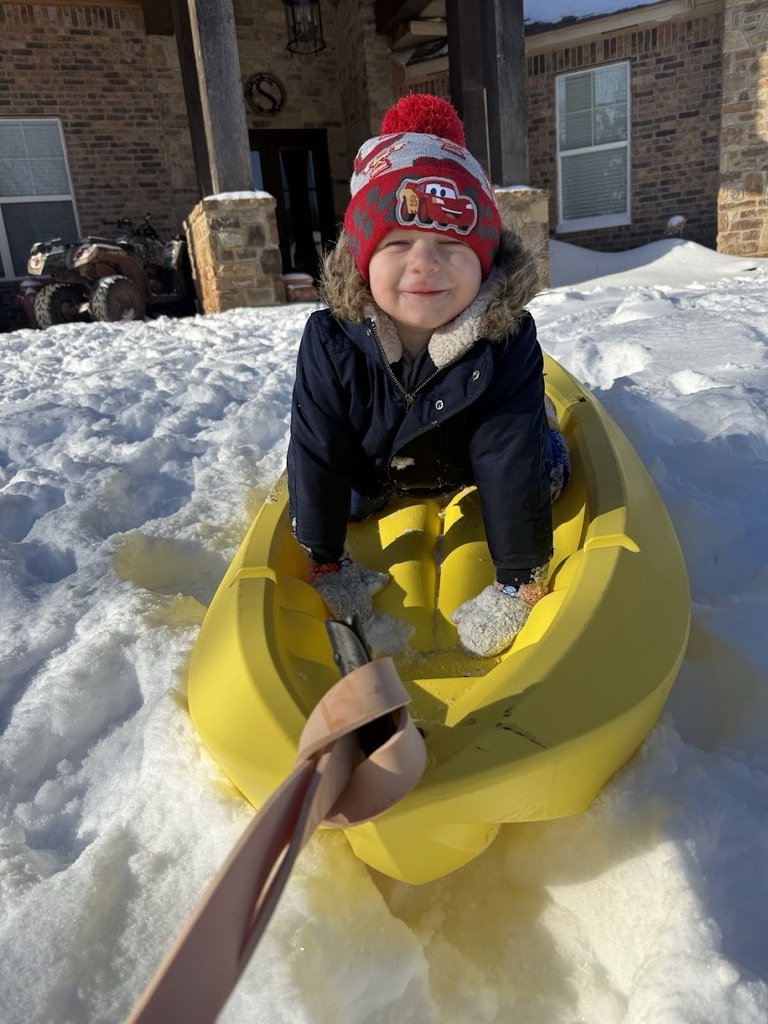 Various photos of NPS ELC Kids playing in the snow.