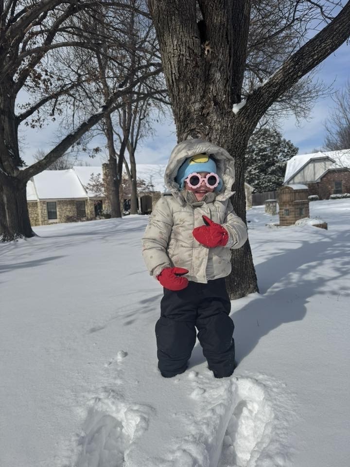 Various photos of NPS ELC Kids playing in the snow.