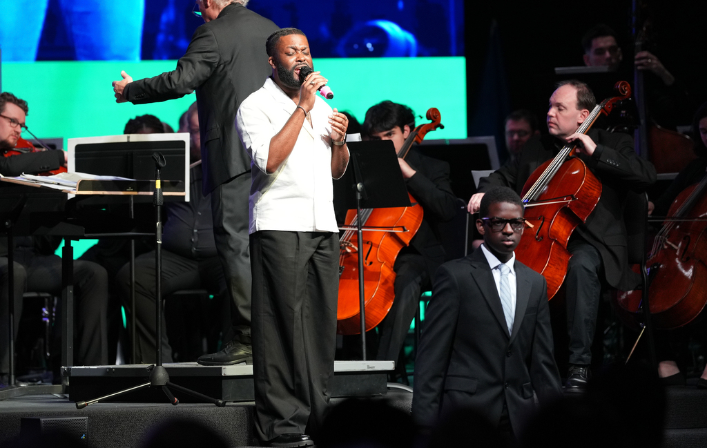 Several photos from our Black History Month concert.