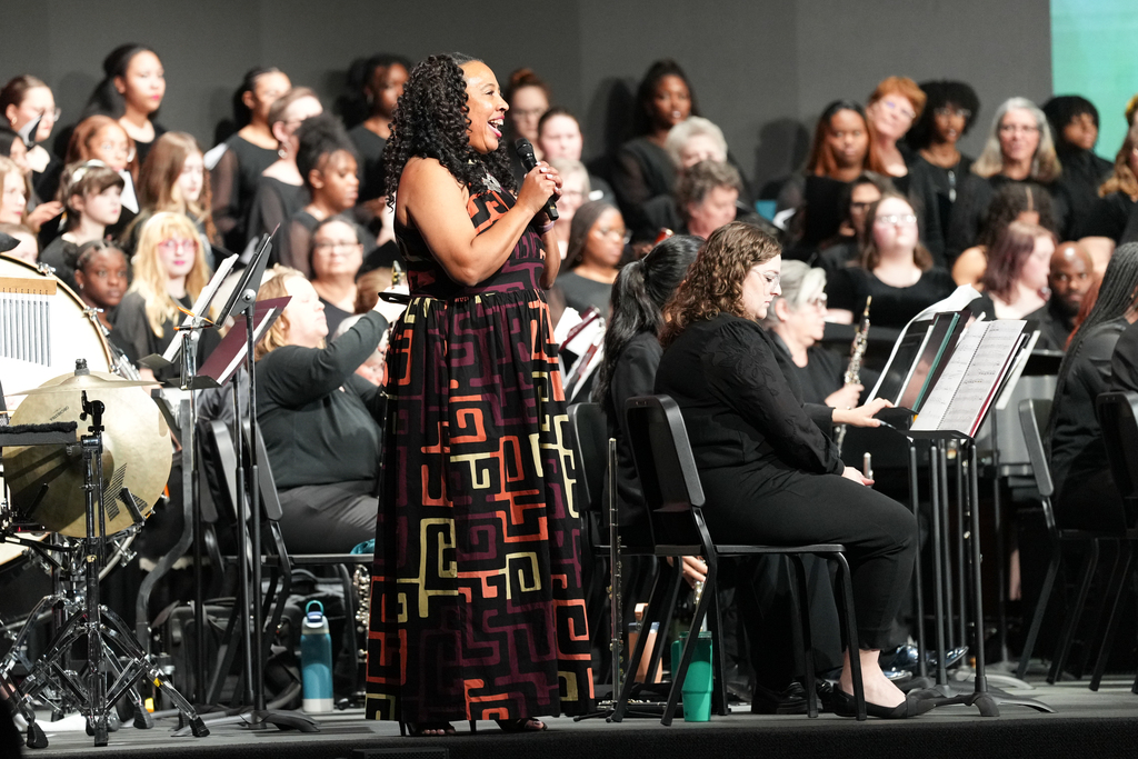 Several photos from our Black History Month concert.