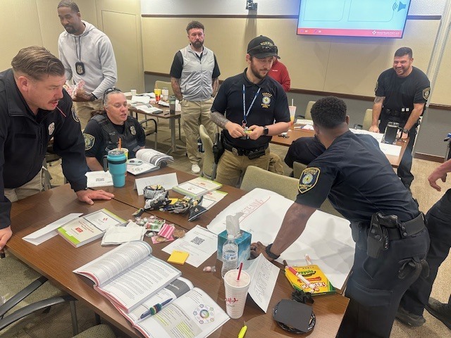 Various photos of NPS SRO's training.