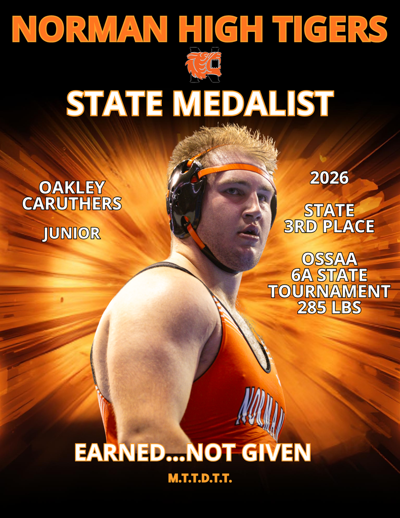 Norman High wrestling state medalist.