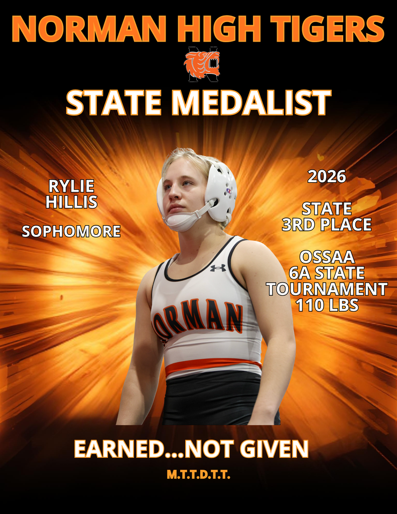 Norman High wrestling state medalist.