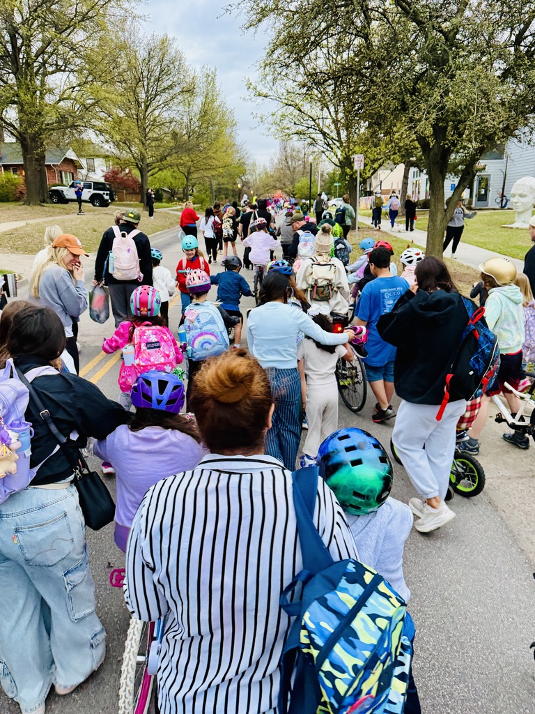 Various photos from McKinley PTO Bike, Walk and Roll to School Event