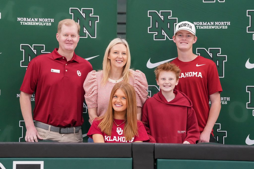 Various photos from Norman North Signing Day