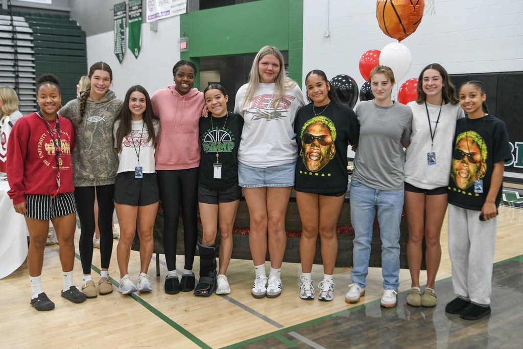 Various photos from Norman North Signing Day