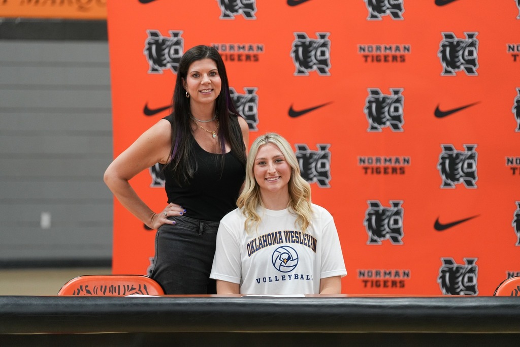 Various photos of Norman High Signing Day