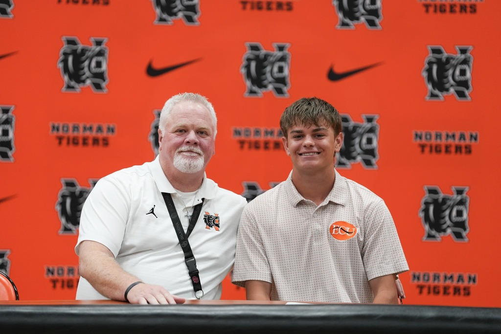 Various photos of Norman High Signing Day