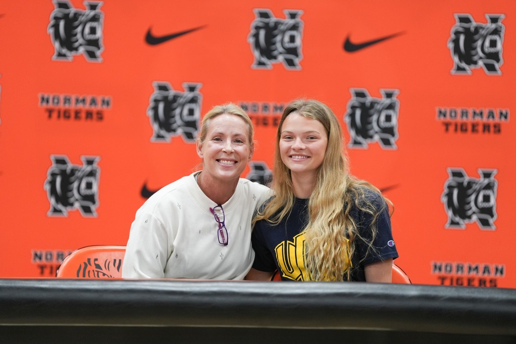 Various photos of Norman High Signing Day