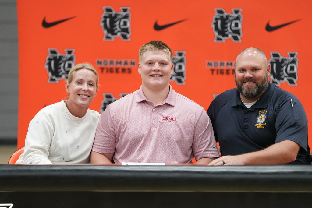 Various photos of Norman High Signing Day