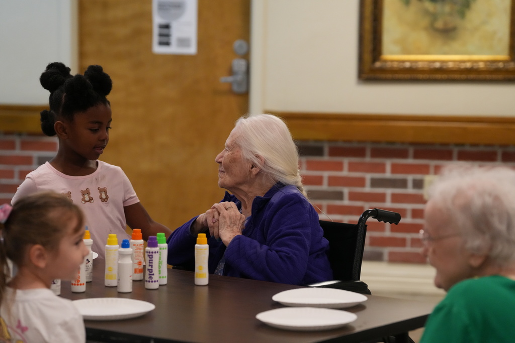 Various photos of Grace Living Center. 