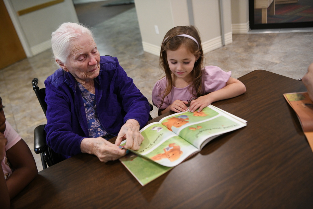 Various photos of Grace Living Center. 