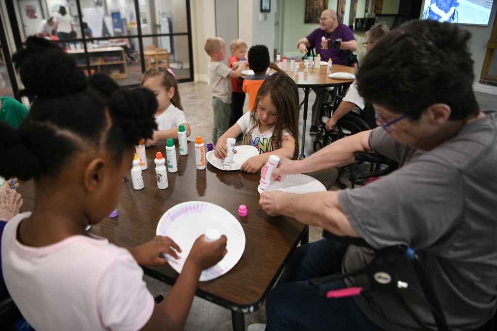 Various photos of Grace Living Center. 