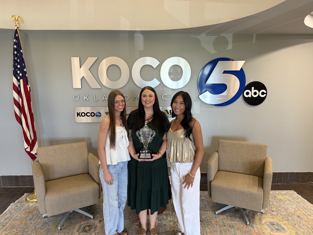 Various photos of Norman North cheer on KOCO