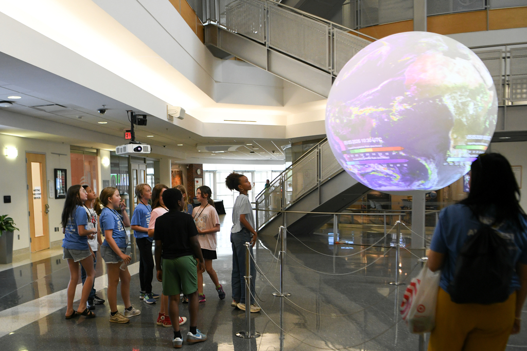 Various photos of STEM winners at NWS.