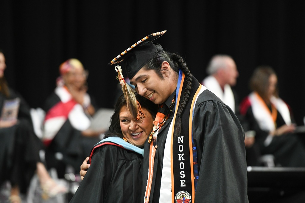 Various photos of Norman High graduation.