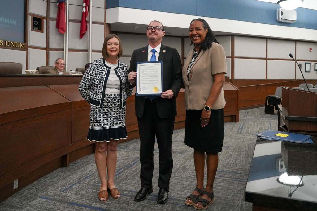 Various photos of city council.