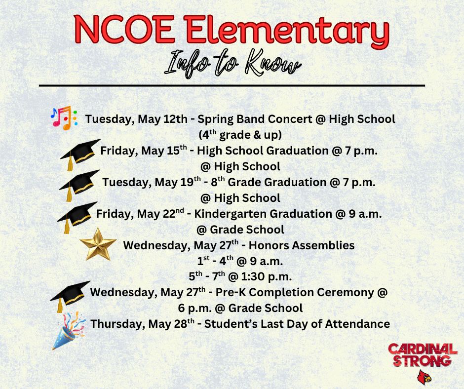Info to Know (5/1)