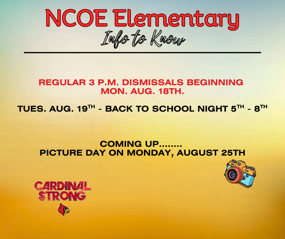 Info to know 8-15