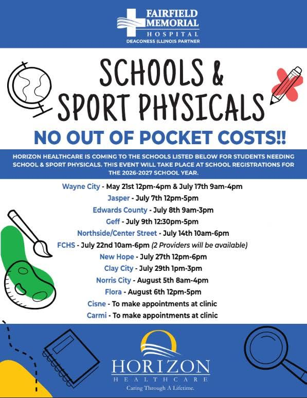 Physicals on 8/5/26