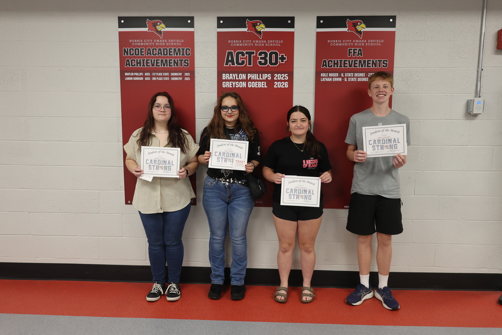 August Students of the Month