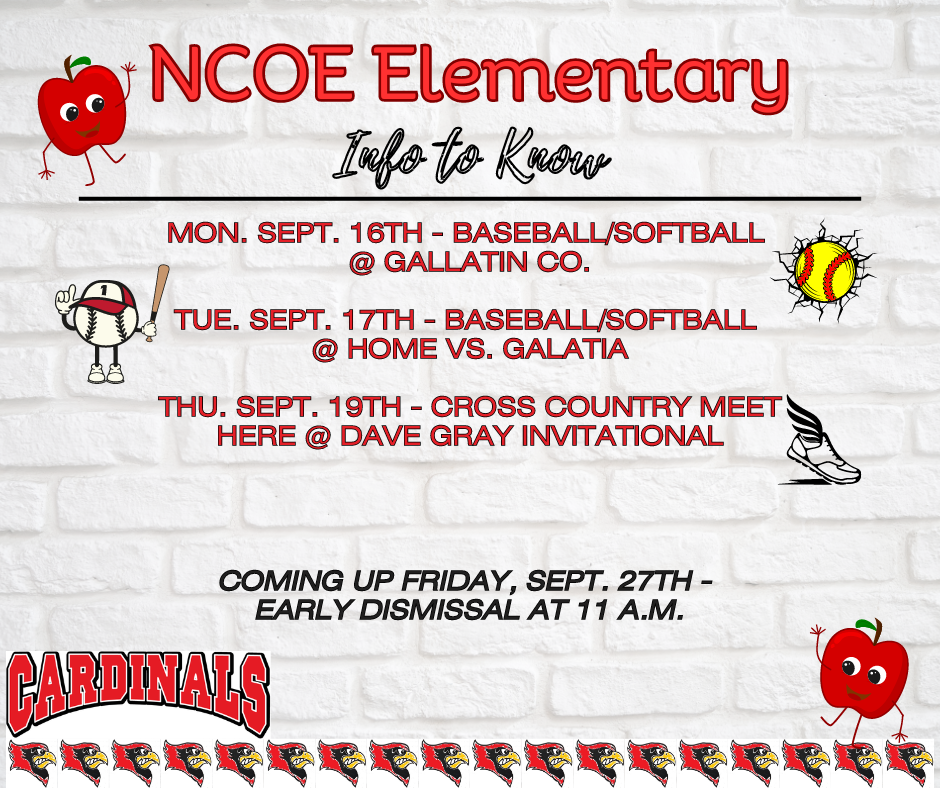 Info to know 9-13