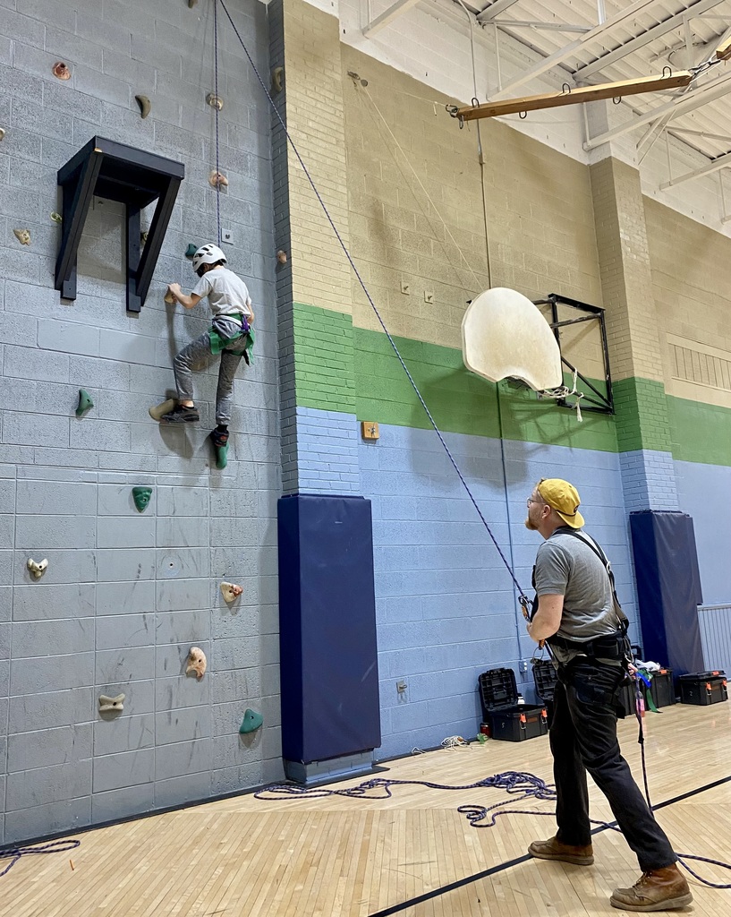 indoor rock climbing 