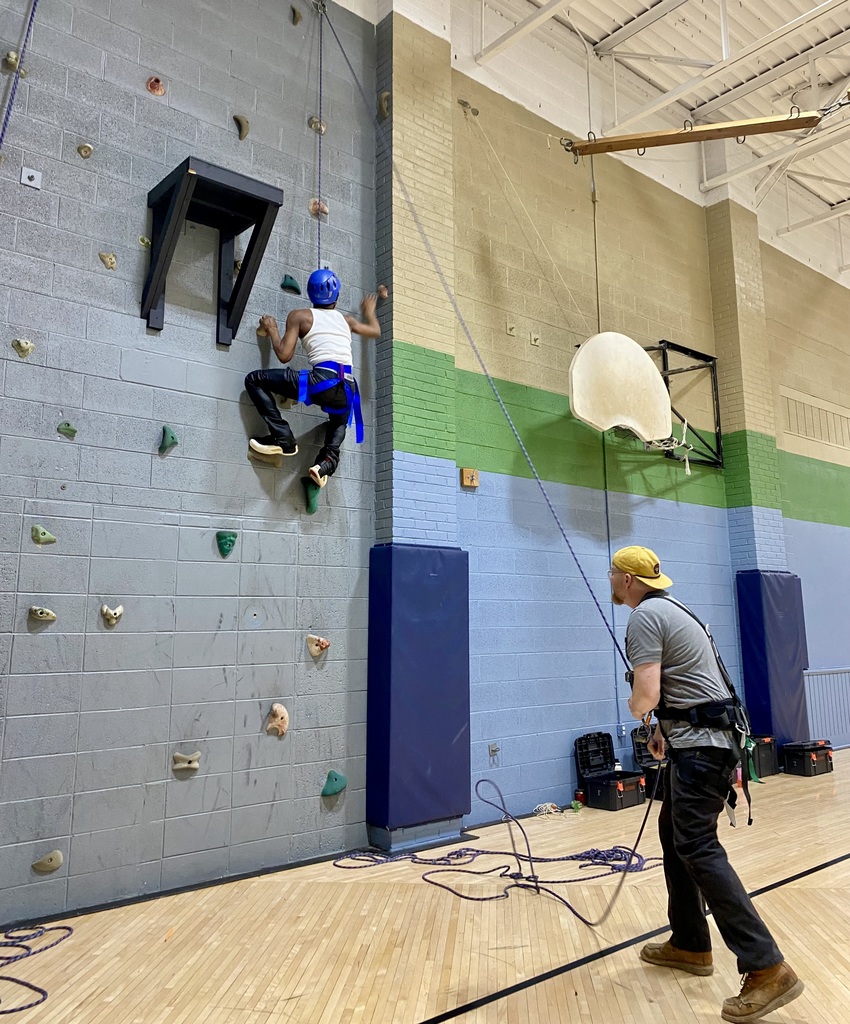 indoor rock climbing 