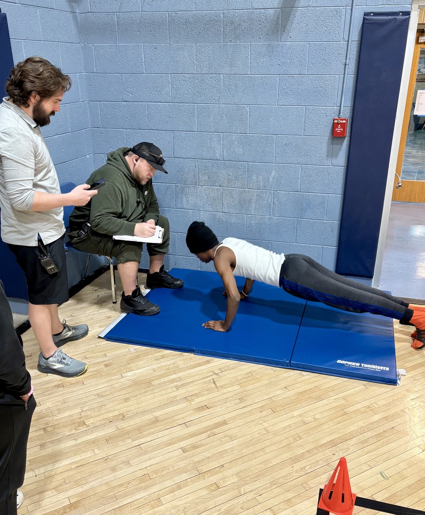 male learner doing a push up challenge