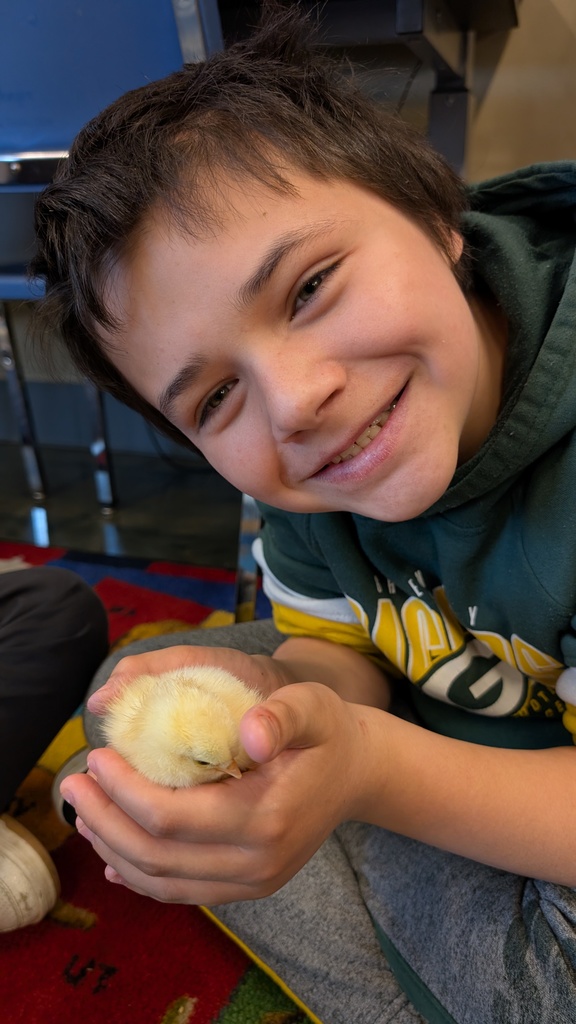 young learner with baby chick