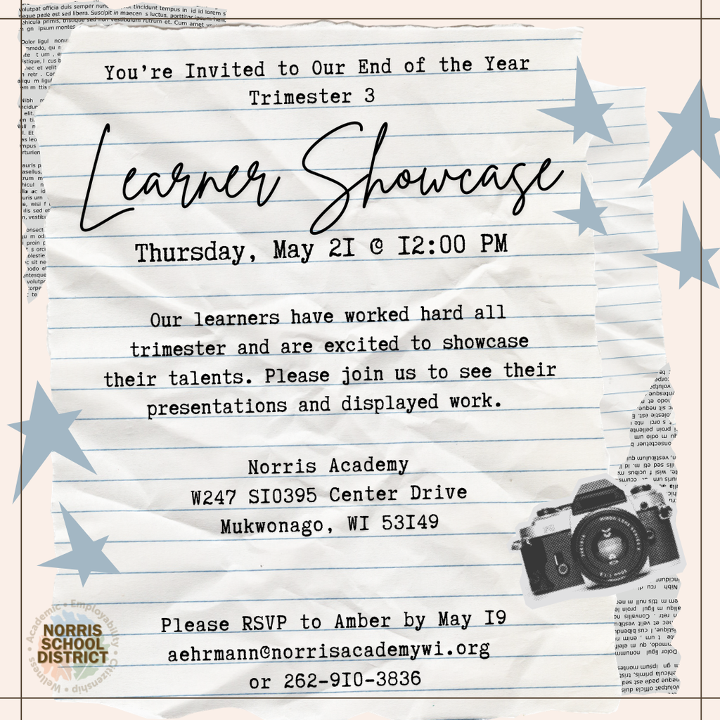 invite to a learner showcase