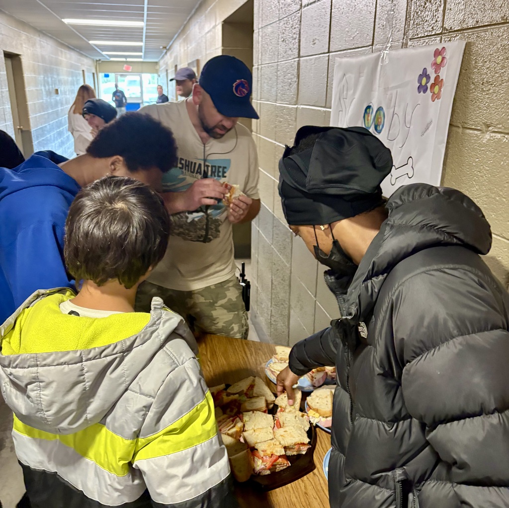 staff and learners engaging in a sandwich competition