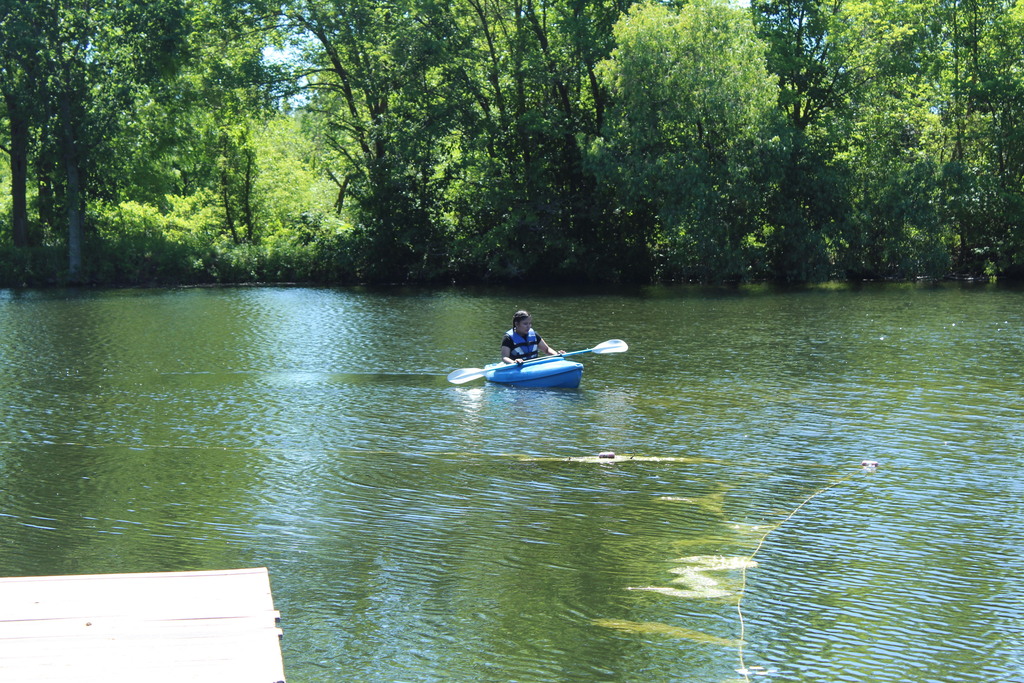 learner kayaking 