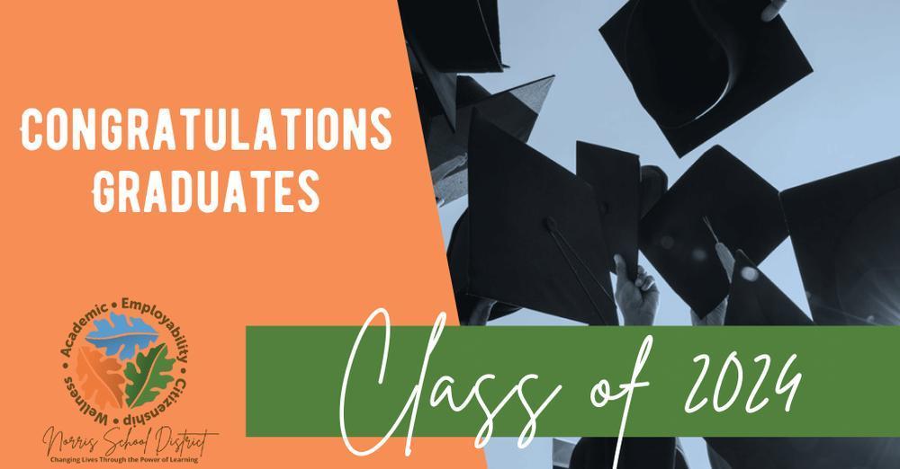 Graduation caps for class of 2024