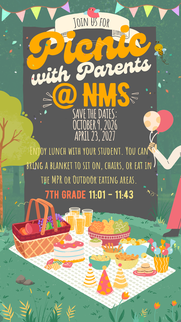 Picnic with Parents (7th Grade ONLY)