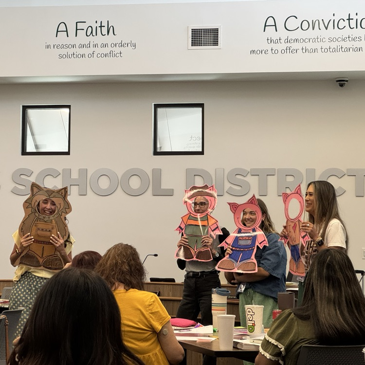 staff participating in professional development