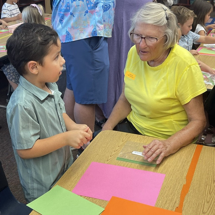 Student and grandparent