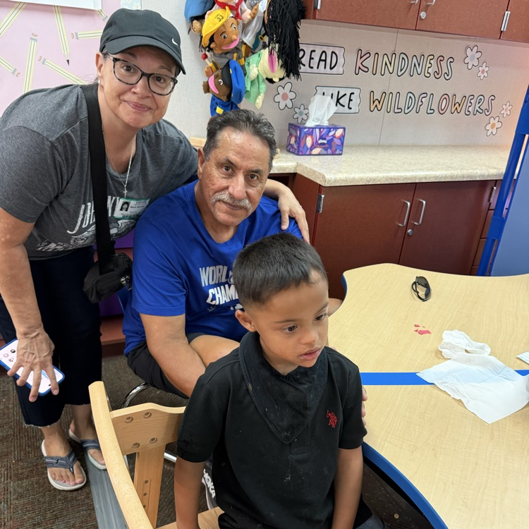 Student and grandparent