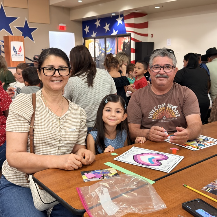 Grandparent doing art with grandchild