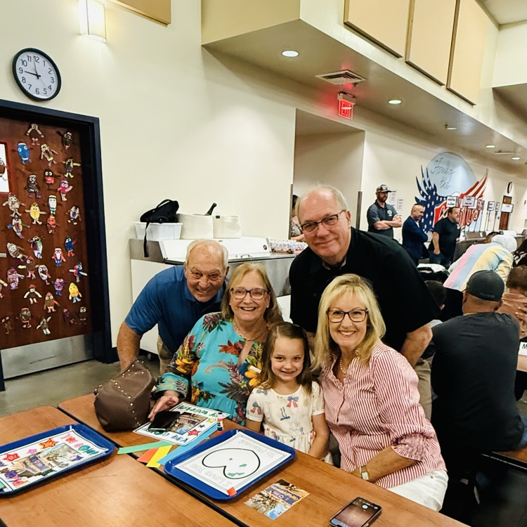 Grandparent doing art with grandchild