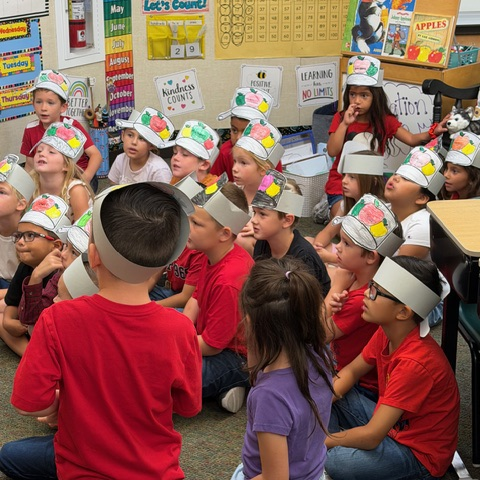 students learning about Johnny Appleseed day